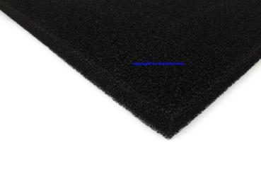 Filtermatte 50 x 50 x 3 cm 20 PPI schwarz