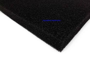 Filtermatte 50 x 50 x 5 cm 20 PPI schwarz