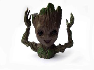 Groot 4 Aquarium Deko Figur + Pflanzgefäß