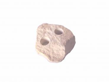 Pflanzhilfe Sandstein hell aus Mineralguss ca. 7 x 6,5 x 2,5 cm