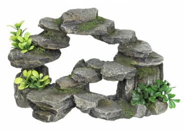 Aquariendeko "Bepflanzter Felsen"