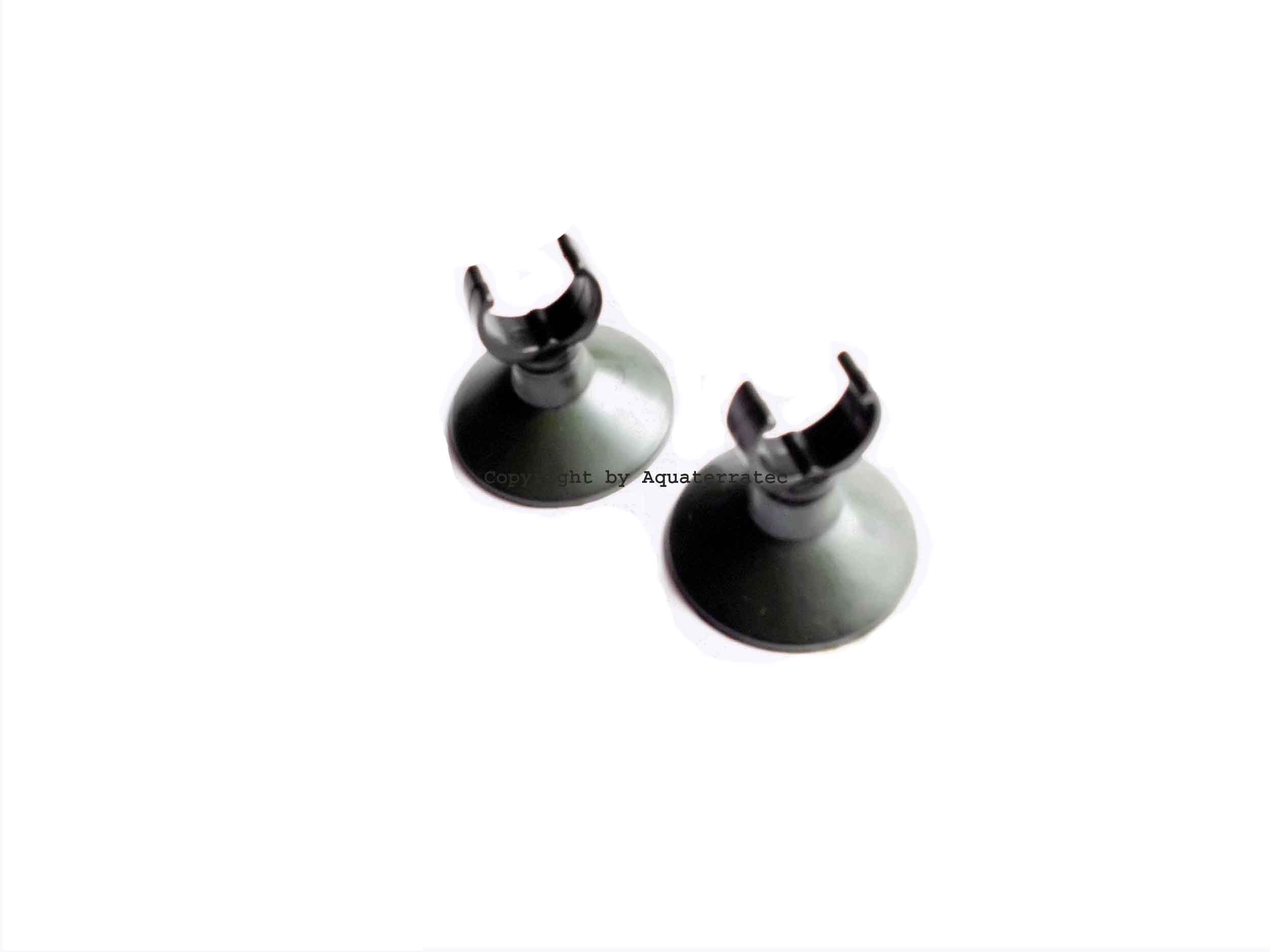 Axolotl - Alles zur erfolgreichen Zucht und Haltung - 2x Saugnapf mit Clip  9-12 mm