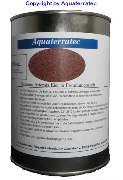 Artemia Eier Platinum Premiumqualität Dose 454g