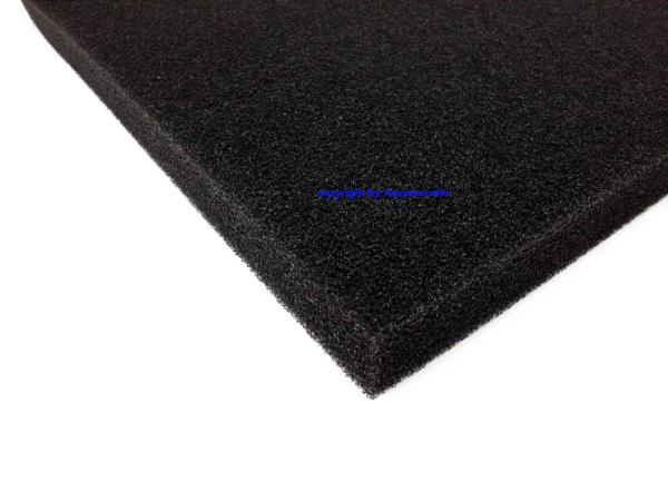 Filtermatte schwarz 100 x 50 x 3 cm 30 PPI