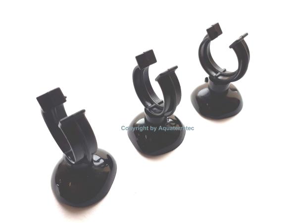 3 x Saughalter mit Clip 16/22mm